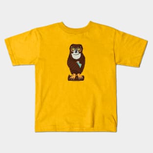 Portland Oregon Studious Owl Books Kids T-Shirt